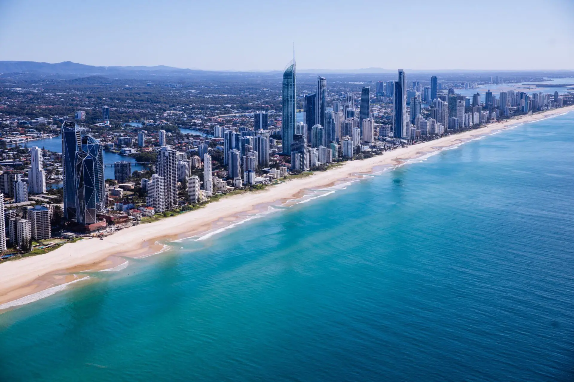 Aerial image of the Gold Coast